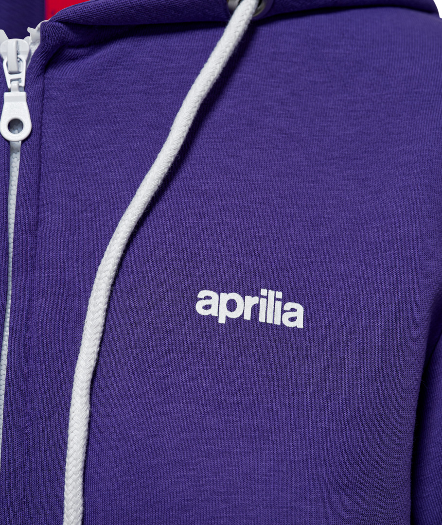Sweat-shirt unisexe violet Aprilia