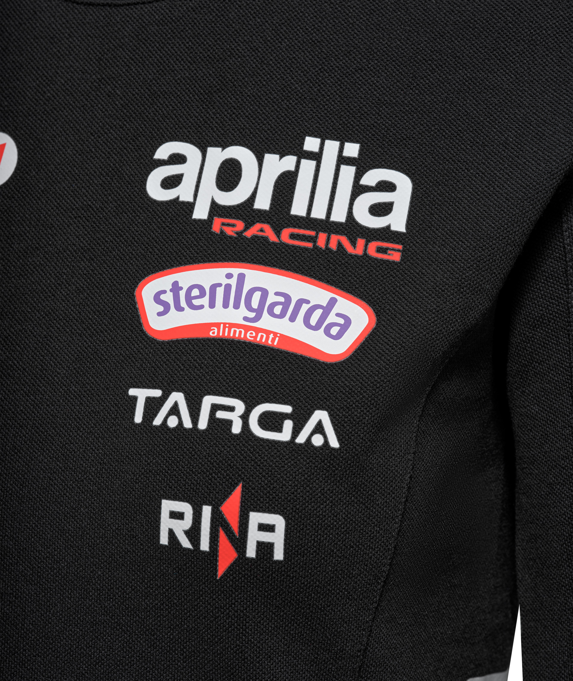 T-shirt Aprilia Racing Team Replica 2026 pour femme, noir