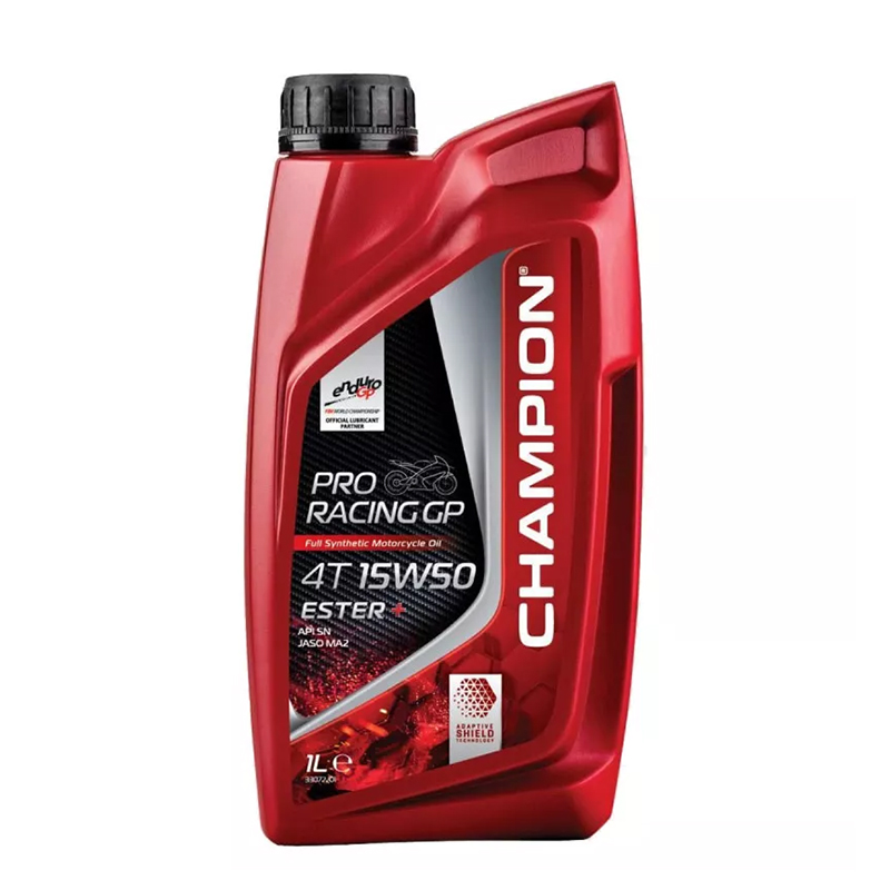 CHAMPION® Proracing GP 4T 15W-50 ESTER + huile moteur entièrement synthétique - 1 litre